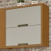 Armário Aéreo Cozinha 80 Cm Imperatriz 2 Portas 100% Mdf Freijó/Off White - Nesher