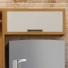 Armário Aéreo Cozinha 80 Cm Imperatriz 1 Porta 100% Mdf Freijó/Off White - Nesher