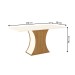 Mesa de Madeira Luiza Sc16 Nature/Off White - Henn