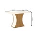 Mesa de Jantar com Tampo Mdf Canto Reto 120 Cm Luiza Nature/Off White Henn