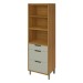Paneleiro Imperatriz 2 Portas 3 Gavetas 100% Mdf Freijó/Off White - Nesher