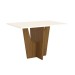 Mesa de Madeira Vértice Nature/Off White - Henn