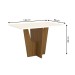 Mesa de Madeira Vértice Nature/Off White - Henn