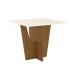 Mesa de Madeira Vértice 90 Cm Nature/Off White - Henn