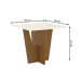 Mesa de Madeira Vértice 90 Cm Nature/Off White - Henn