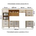 Cozinha Completa Imperatriz 7 Portas 8 Gavetas Ripado 100% Mdf Freijó/Off White - Nesher