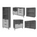 Cozinha Completa Imperatriz 6 Portas 8 Gavetas Ripado 100% Mdf Freijó/Off White - Nesher