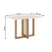 Mesa de Jantar 4 Lugares Natalí/Milla Nature/Off White/Linho - Henn