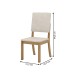 Mesa de Jantar 4 Lugares Natalí/Milla Nature/Off White/Linho - Henn