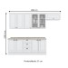 Cozinha Compacta Americana 10 Portas 3 Gavetas Branco - Henn