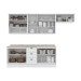 Cozinha Compacta Americana 10 Portas 3 Gavetas Branco - Henn