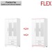 Guarda-Roupa Solteiro Açaí 3 Portas 2 Gavetas com Espelho Flex Branco e Branco/Rosa Chá - Henn