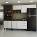 Cozinha Completa Alice 10 Portas 2 Gavetas Marrom/Branco - Panorama Móveis