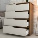 Cômoda Arabella 4 Gavetas Cinamomo/Off White - Panorama Móveis