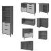 Cozinha Completa Imperatriz 10 Portas 9 Gavetas Ripado 100% Mdf Freijó/Off White - Nesher