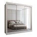 Guarda-Roupa Casal Flórida 3 Portas de Correr Espelhado Branco Fosco - Panorama Móveis