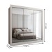 Guarda-Roupa Casal Flórida 3 Portas de Correr Espelhado Branco Fosco - Panorama Móveis