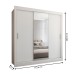 Guarda-Roupa Casal Flórida 3 Portas de Correr com Espelho Branco Fosco - Panorama Móveis