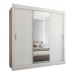 Guarda-Roupa Casal Flórida 3 Portas de Correr com Espelho Branco Fosco - Panorama Móveis