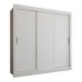 Guarda-Roupa Casal Flórida 3 Portas de Correr Branco Fosco - Panorama Móveis