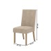 Mesa de Jantar 6 Lugares Adriana/Anne Nature/Corano Bege/Creme - Henn