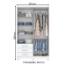 Guarda-Roupa Solteiro Caju 4 Portas 3 Gavetas Branco - Henn