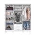 Guarda-Roupa Casal Caju 6 Portas 3 Gavetas Branco - Henn