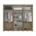 Guarda-Roupa Casal Atalaia 6 Portas 6 Gavetas Nature/Off White - Henn