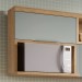 Armário Aéreo Cozinha Marquesa 1 Porta 100% Mdf Nature/Verde - Nesher