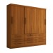 Guarda-Roupa Casal Fortaleza 3 Portas 9 Gavetas Cinamomo - Panorama Móveis