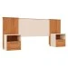 Cabeceira Casal King Extensível Lucius 2 Gavetas Ripado Freijo/Off White - Caemmun