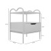 Mesa de Cabeceira Oasis 1 Gaveta Branco - Art Panta