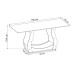 Mesa de Jantar 6 Lugares Sabrinna Sicilia Mel/Cinza/Veludo/Grafite - Viero Móveis