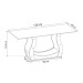 Mesa de Jantar 4 Lugares Miller/Sicilia Mel/Cinza/Veludo/Grafite - Viero Móveis