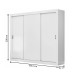 Guarda-Roupa Casal City 3 Portas 4 Gavetas Branco - Maxel