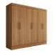 Guarda-Roupa Casal Nórdico 6 Portas 3 Gavetas Amêndola Touch - Panorama Móveis