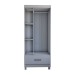 Guarda-Roupa Solteiro Poseidon 3 Portas 1 Gaveta Branco - Panorama Móveis