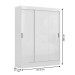 Guarda-Roupa Solteiro San Marino 3 Portas 2 Gavetas Branco - Maxel