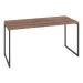 Mesa Escrivaninha Estilo Industrial Aço 150 Nogal/Preto - Panorama Móveis