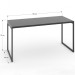 Mesa Escrivaninha Estilo Industrial Aço 150 ônix/Preto - Panorama Móveis