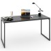 Mesa Escrivaninha Estilo Industrial Aço 150 ônix/Preto - Panorama Móveis