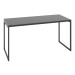 Mesa Escrivaninha Estilo Industrial Aço 150 ônix/Preto - Panorama Móveis