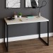 Mesa Escrivaninha Estilo Industrial Aço 120 Snow/Preto - Panorama Móveis