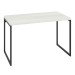 Mesa Escrivaninha Estilo Industrial Aço 120 Snow/Preto - Panorama Móveis