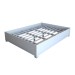 Guarda-Roupa de Casal Carol 3 Portas 4 Gavetas com Cama Branco - Panorama Móveis