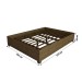Guarda-Roupa de Casal Carol 3 Portas 4 Gavetas com Cama Freijó - Panorama Móveis