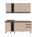 Cozinha Completa Connect 8 Portas 2 Gavetas 100% Mdf Duna/Cristal - Henn