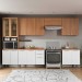 Cozinha Completa Sálvia 14 Portas 3 Gavetas com Vidro Freijó/Branco - Telasul