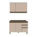 Cozinha Compacta Connect 6 Portas 2 Gavetas 100% Mdf Duna/Cristai - Henn