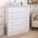 Cômoda Infantil Divertidamente 4 Gavetas Branco - Panorama Móveis